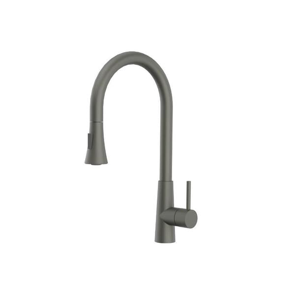 Flusso - Zest - Dual Spray Stainless Steel Kitchen Faucet With Pull Out