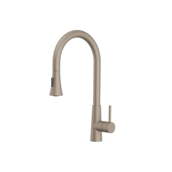 Flusso - Zest - Dual Spray Stainless Steel Kitchen Faucet With Pull Out