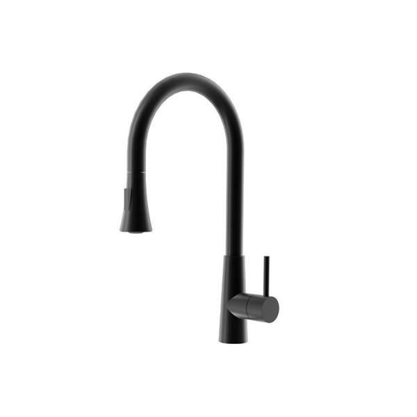 Flusso - Zest - Dual Spray Stainless Steel Kitchen Faucet With Pull Out