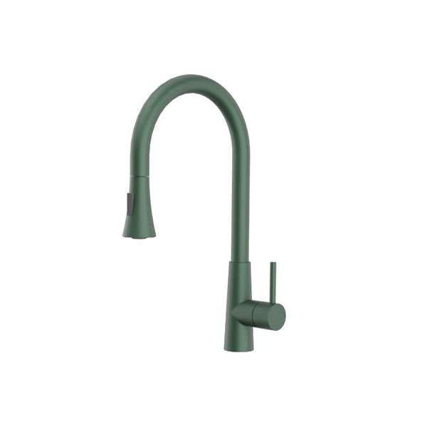 Flusso - Zest - Dual Spray Stainless Steel Kitchen Faucet With Pull Out