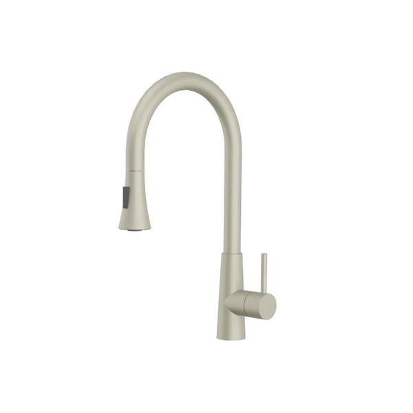 Flusso - Zest - Dual Spray Stainless Steel Kitchen Faucet With Pull Out