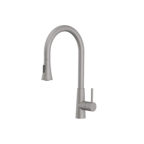 Flusso - Zest - Dual Spray Stainless Steel Kitchen Faucet With Pull Out