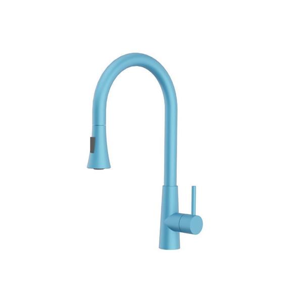 Flusso - Zest - Dual Spray Stainless Steel Kitchen Faucet With Pull Out