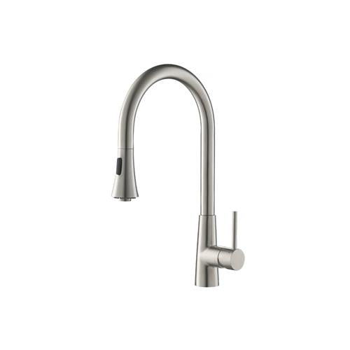 Flusso - Zest - Dual Spray Stainless Steel Kitchen Faucet With Pull Out