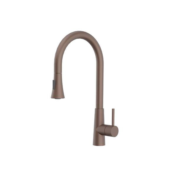 Flusso - Zest - Dual Spray Stainless Steel Kitchen Faucet With Pull Out