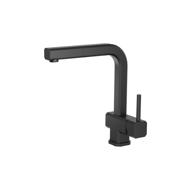 Flusso - Cito - Dual Spray Stainless Steel Kitchen Faucet With Pull Out