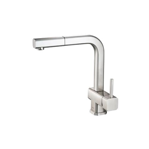 Isenberg - Cito - Dual Spray Stainless Steel Kitchen Faucet With Pull Out