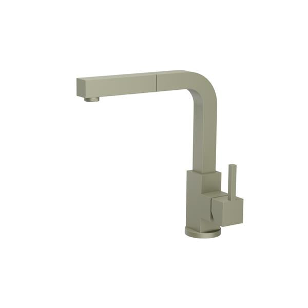 Flusso - Deus - Dual Spray Stainless Steel Kitchen Faucet With Pull Out