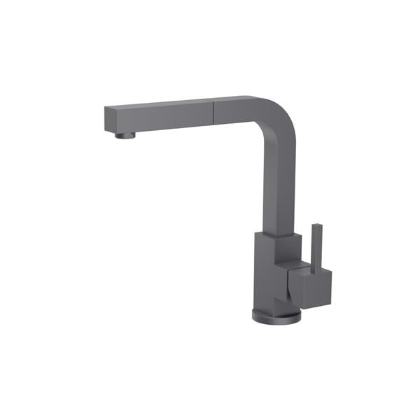 Flusso - Deus - Dual Spray Stainless Steel Kitchen Faucet With Pull Out