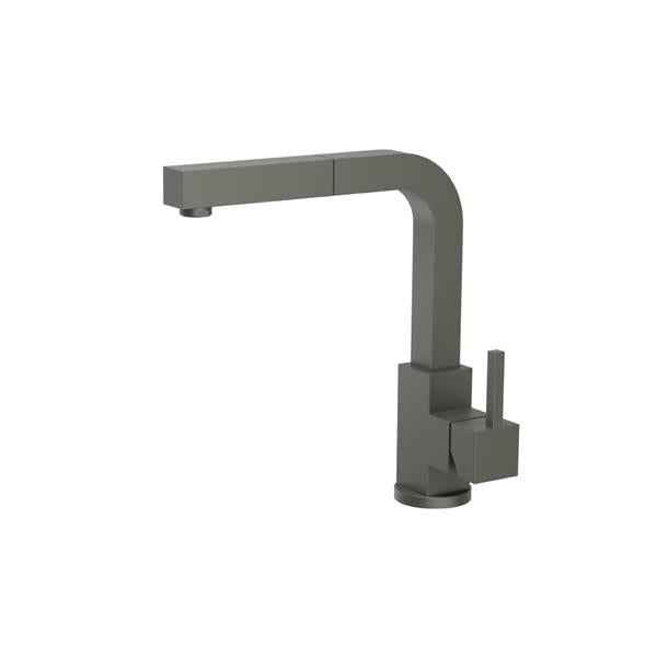 Flusso - Deus - Dual Spray Stainless Steel Kitchen Faucet With Pull Out