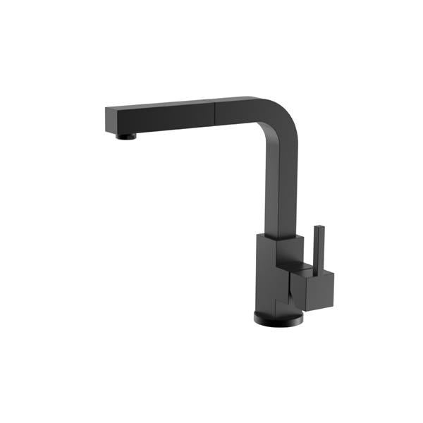 Flusso - Deus - Dual Spray Stainless Steel Kitchen Faucet With Pull Out