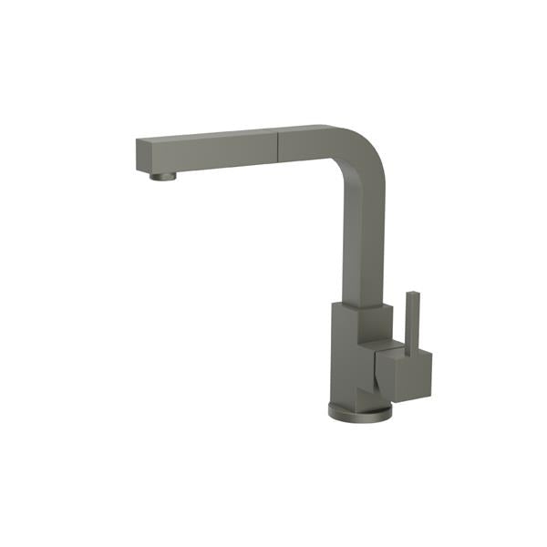 Flusso - Deus - Dual Spray Stainless Steel Kitchen Faucet With Pull Out