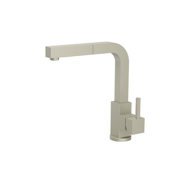 Flusso - Deus - Dual Spray Stainless Steel Kitchen Faucet With Pull Out