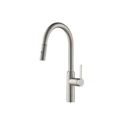 Isenberg - Ziel - Dual Spray Stainless Steel Kitchen Faucet With Pull Out
