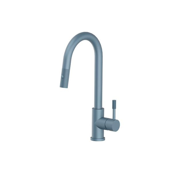 Flusso - Vasco - Dual Spray Stainless Steel Kitchen Faucet With Pull Out & Knurling