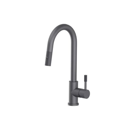 Flusso - Vasco - Dual Spray Stainless Steel Kitchen Faucet With Pull Out & Knurling