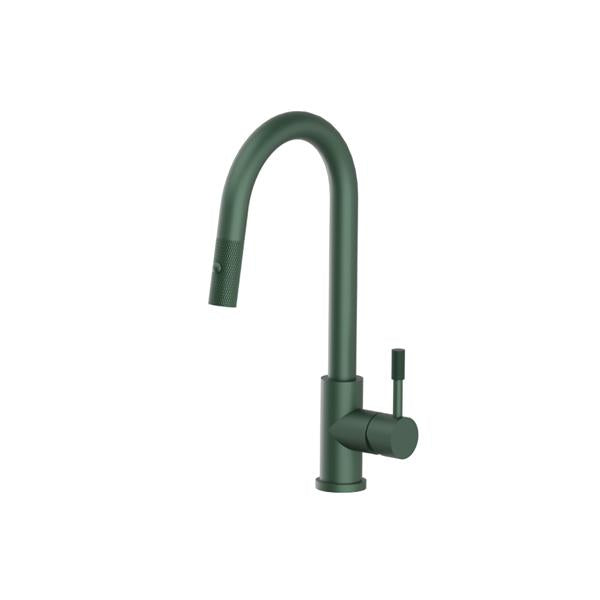 Flusso - Vasco - Dual Spray Stainless Steel Kitchen Faucet With Pull Out & Knurling