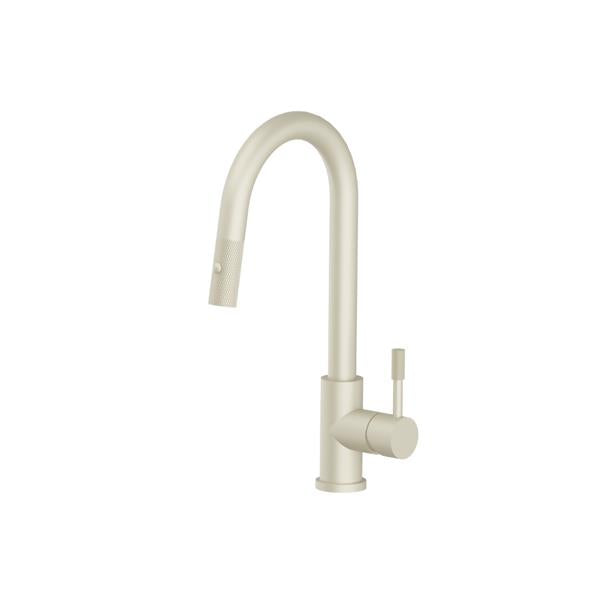 Flusso - Vasco - Dual Spray Stainless Steel Kitchen Faucet With Pull Out & Knurling