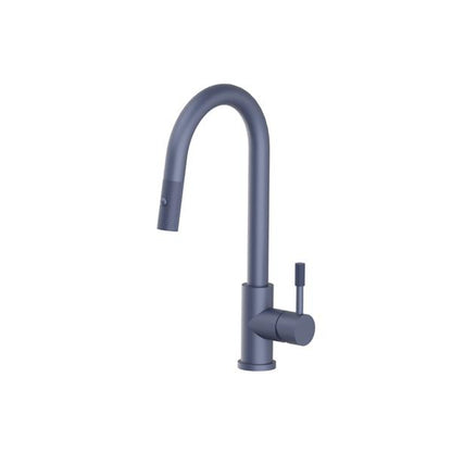Flusso - Vasco - Dual Spray Stainless Steel Kitchen Faucet With Pull Out & Knurling