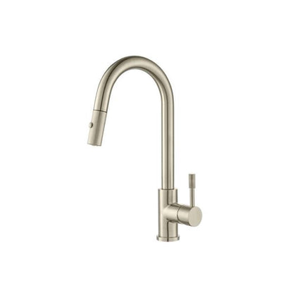 Flusso - Vasco - Dual Spray Stainless Steel Kitchen Faucet With Pull Out & Knurling