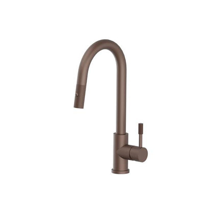 Flusso - Vasco - Dual Spray Stainless Steel Kitchen Faucet With Pull Out & Knurling