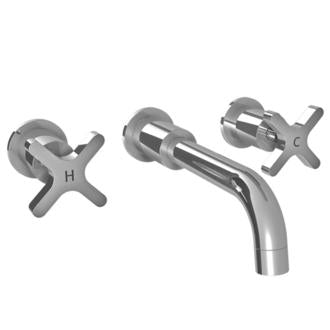 Lefroy Brooks - Kafka Cross Handle Wall Mounted Basin Mixer Trim Only
