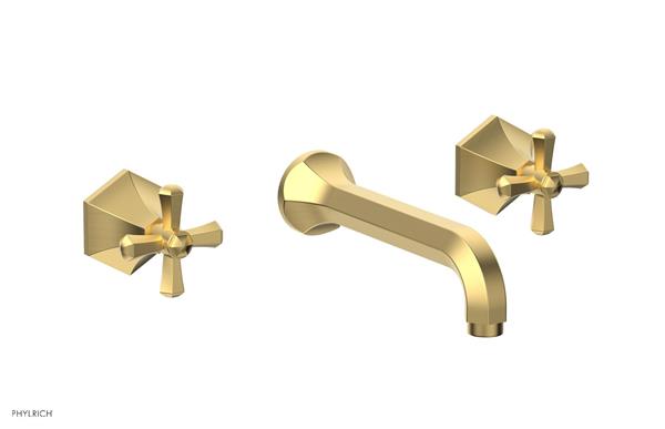 Phylrich - Le Verre La Crosse Wall Tub Set Trim Only - Cross Handles