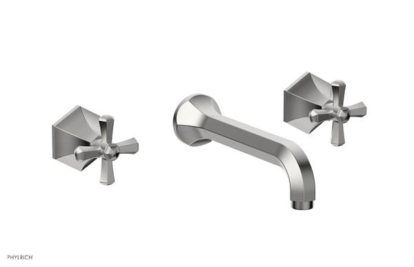 Phylrich - Le Verre La Crosse Wall Tub Set Trim Only - Cross Handles
