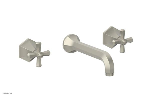 Phylrich - Le Verre La Crosse Wall Tub Set Trim Only - Cross Handles
