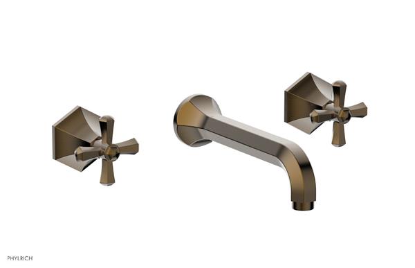 Phylrich - Le Verre La Crosse Wall Tub Set Trim Only - Cross Handles