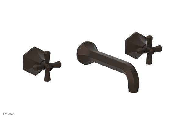 Phylrich - Le Verre La Crosse Wall Tub Set Trim Only - Cross Handles