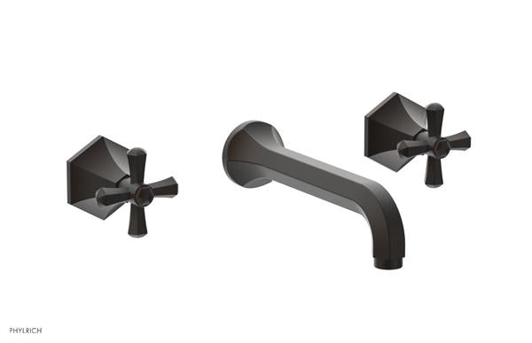 Phylrich - Le Verre La Crosse Wall Tub Set Trim Only - Cross Handles