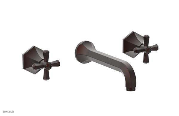 Phylrich - Le Verre La Crosse Wall Tub Set Trim Only - Cross Handles