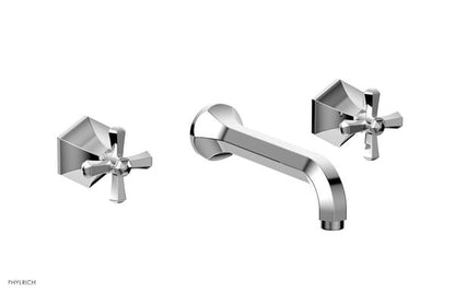 Phylrich - Le Verre La Crosse Wall Tub Set Trim Only - Cross Handles