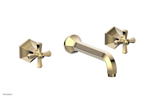 Phylrich - Le Verre La Crosse Wall Tub Set Trim Only - Cross Handles