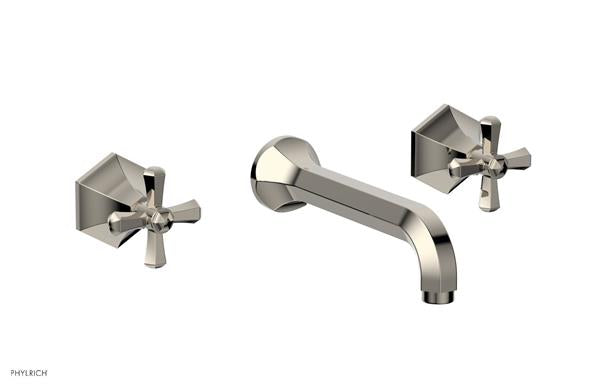 Phylrich - Le Verre La Crosse Wall Tub Set Trim Only - Cross Handles