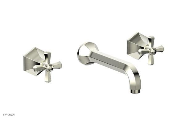 Phylrich - Le Verre La Crosse Wall Tub Set Trim Only - Cross Handles