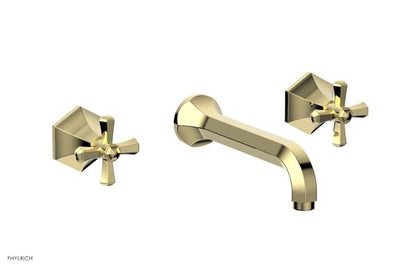 Phylrich - Le Verre La Crosse Wall Tub Set Trim Only - Cross Handles