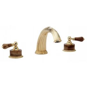 Phylrich - Regent Deck Mounted Tub Set, Brown Onyx Handle - Trim Only