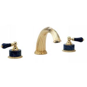 Phylrich - Regent Deck Mounted Tub Set,Bleu Sodalite Handle - Trim Only