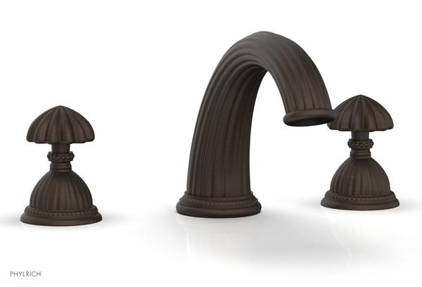 Phylrich - Georgian & Barcelona Deck Mounted Tub Set Trim Only - Round Handles