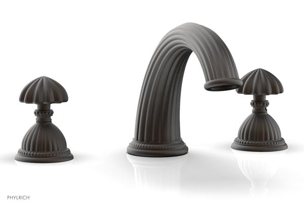 Phylrich - Georgian & Barcelona Deck Mounted Tub Set Trim Only - Round Handles