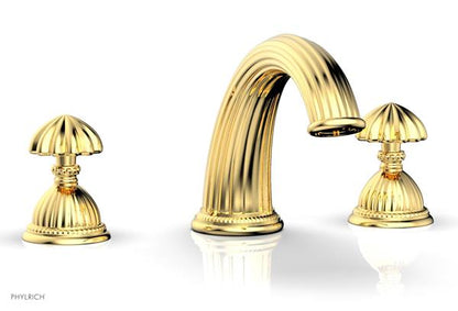 Phylrich - Georgian & Barcelona Deck Mounted Tub Set Trim Only - Round Handles