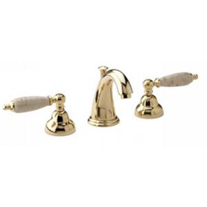 Phylrich - Carrara Lavatory Faucet, Beige Marble Lever Handles