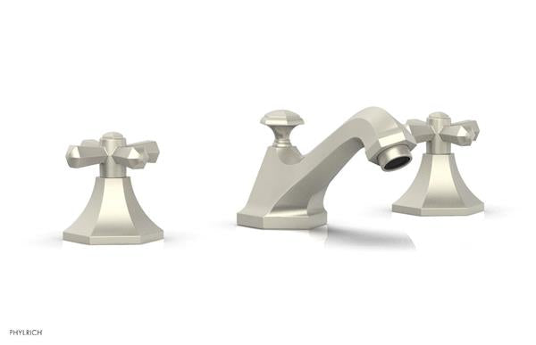 Phylrich - Le Verre & La Crosse Widespread Faucet - Cross Handles