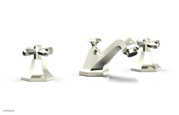 Phylrich - Le Verre & La Crosse Widespread Faucet - Cross Handles
