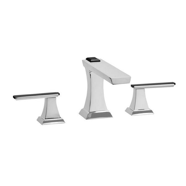 Phylrich - Waveland Deck Mount Tub Set, Satin Black Lever Handles