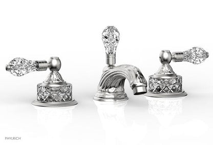 Phylrich - Louis XIV Widespread Lavatory Faucet Cut Crystal Handle