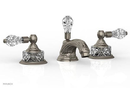 Phylrich - Louis XIV Widespread Lavatory Faucet Cut Crystal Handle