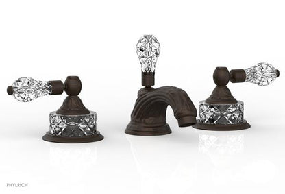 Phylrich - Louis XIV Widespread Lavatory Faucet Cut Crystal Handle